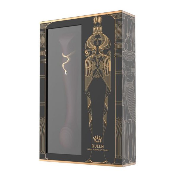Смартвибратор 3в1 Zalo — Queen Set Wine пульсирующая жемчужина и вакуум, кристалл Swarovski