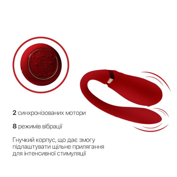 Смартвибратор для пар Zalo — Fanfan set Bright пульт ДУ