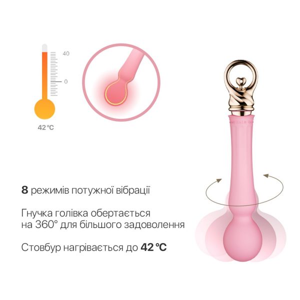 Вибромассажер с подогревом Zalo Sweet Magic - Confidence Wand Fairy