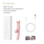 Пульсатор-вибратор с вакуумной стимуляцией клитора Zalo - ROSE Thruster Strawberry