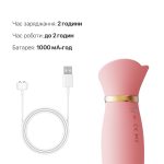 Пульсатор-вибратор с вакуумной стимуляцией клитора Zalo - ROSE Thruster Strawberry
