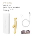 Пульсатор-вибратор с вакуумной стимуляцией клитора Zalo - ROSE Thruster Lemon