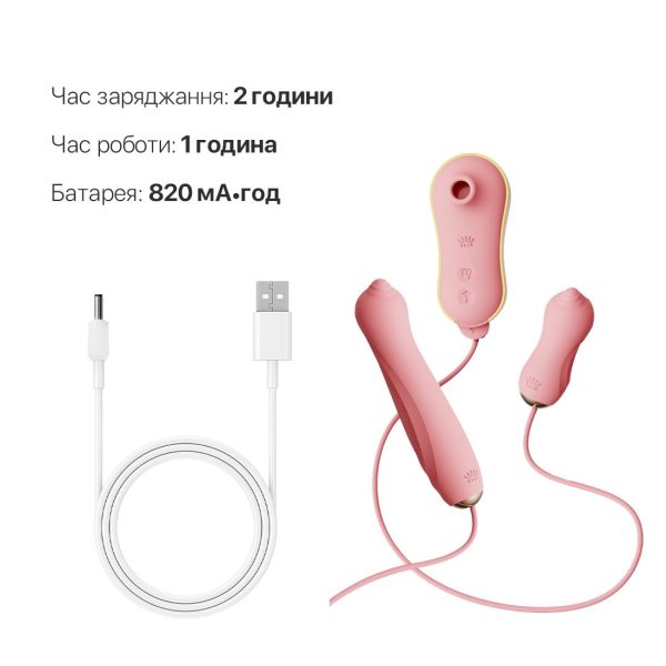 Набір 3в1 Zalo – UNICORN Set віброяйце, пульсатор, вакуумний стимулятор