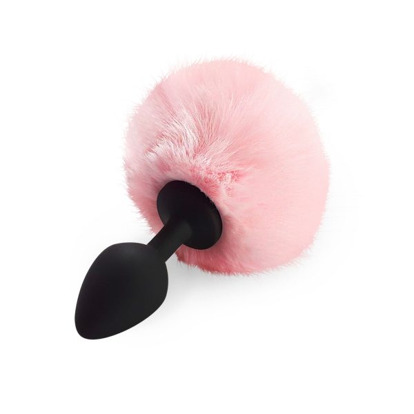 Силіконова анальна пробка М Art of Sex - Silicone Butt plug Rabbit Tail діаметр 3,5 см