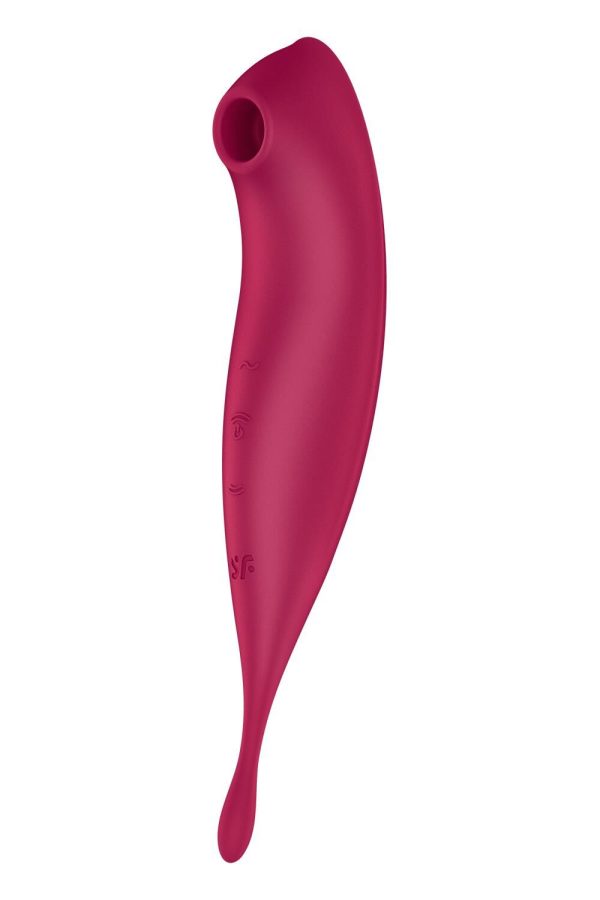 Смарт-вибратор для клитора с вакуумной стимуляцией Satisfyer Twirling Pro+ dark