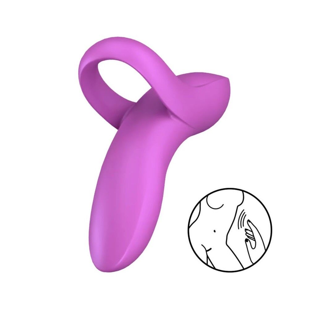 Вибратор на палец Satisfyer Bold Lover Dark гибкий