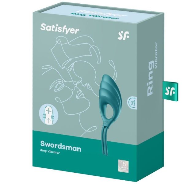 Эрекционное виброкольцо лассо Satisfyer Swordsman крепкая фиксация, 10 режимов, мощный мотор