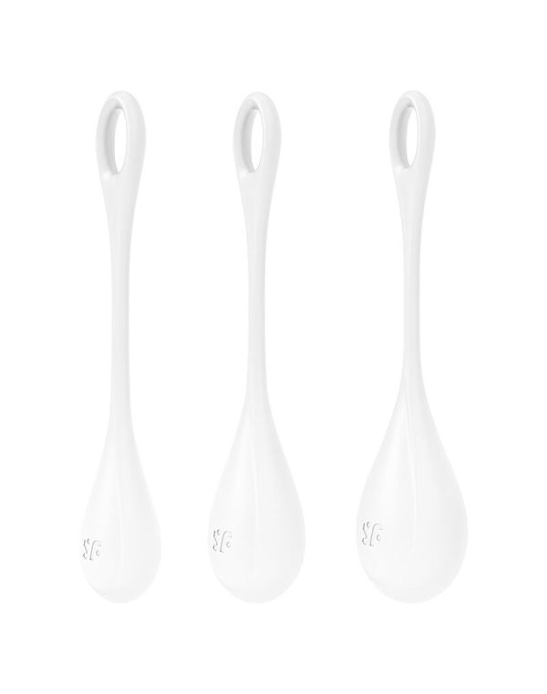 Набор йони бусин Satisfyer Yoni Power 1 диаметр 2-2,5-3см, вес 22-46-74гр