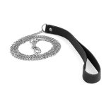 Повідець на ланцюжку із натуральної шкіри Art of Sex - Leash, колір