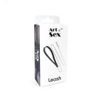 Повідець на ланцюжку із натуральної шкіри Art of Sex - Leash, колір