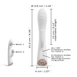 Вібратор-кролик з підігрівом Dorcel FLEXI RABBIT гнучкий стовбур