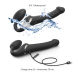 Безремневой вибрострапон с вакуумной стимуляцией Strap-On-Me MULTI ORGASM регулируемый