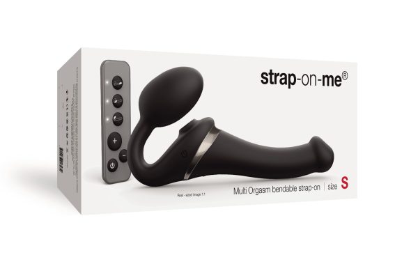 Безремневой вибрострапон с вакуумной стимуляцией Strap-On-Me MULTI ORGASM регулируемый