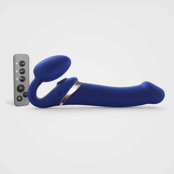Безремневой вибрострапон с вакуумной стимуляцией Strap-On-Me MULTI ORGASM регулируемый