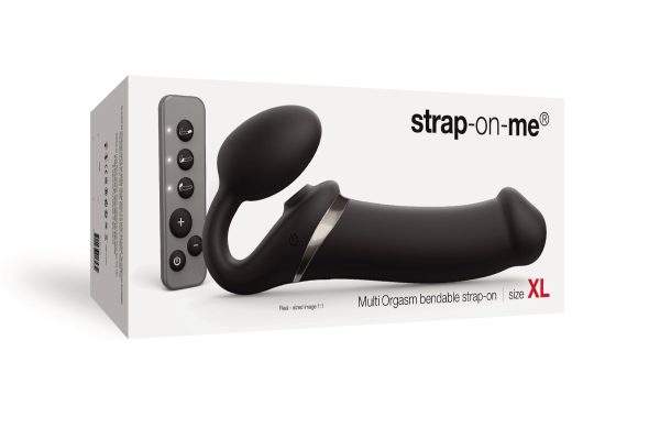 Безремневой вибрострапон с вакуумной стимуляцией Strap-On-Me MULTI ORGASM регулируемый