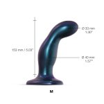 Дилдо Strap-On-Me DILDO PLUG SNAKY METALLIC размер диаметр 4 см, вводимая длина 15,3 см
