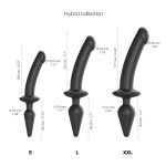 Анальная пробка с дилдо 2в1 Strap-On-Me SWITCH PLUG-IN DILDO диаметр 3,3/2,9 см