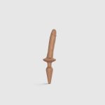 Анальная пробка с дилдо 2в1 Strap-On-Me SWITCH PLUG-IN REALISTIC DILDO Caramel диаметр 3,3/2,9 см