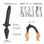 Анальна пробка з дилдо 2в1 Strap-On-Me SWITCH PLUG-IN REALISTIC DILDO діаметр 5,2/3,9 см