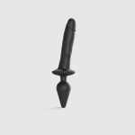 Анальна пробка з дилдо 2в1 Strap-On-Me SWITCH PLUG-IN REALISTIC DILDO діаметр 5,2/3,9 см