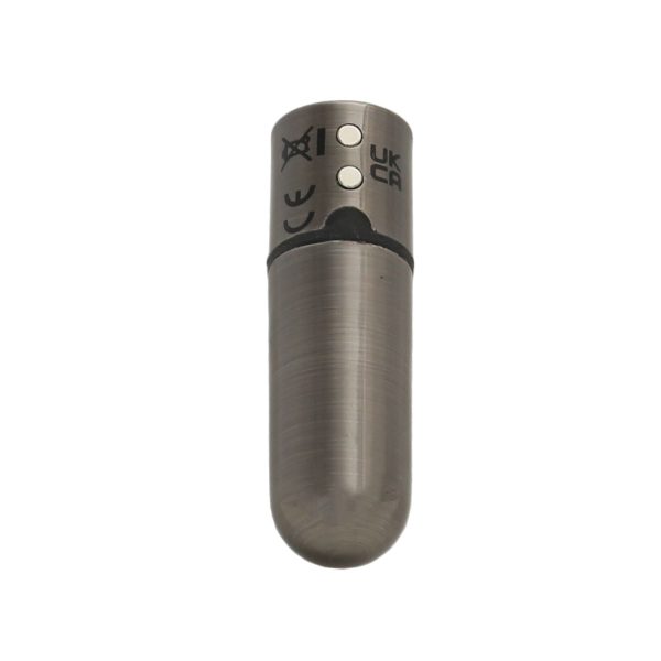 Вибропуля PowerBullet First-Class Bullet 2.5″ with Key Chain Pouch, Gun Metal, 9 режимов вибрации