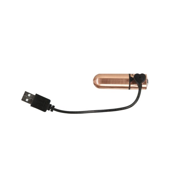 Вибропуля PowerBullet First-Class Bullet 2.5″ with Key Chain Pouch, Rose 9 режимов вибрации