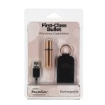 Вибропуля PowerBullet First-Class Bullet 2.5″ with Key Chain Pouch, Rose 9 режимов вибрации