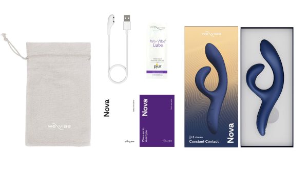 Смарт вибратор-кролик We-Vibe Nova Midnight эргономичный, регулируемый угол наклона ствола
