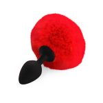 Силіконова анальна пробка М Art of Sex - Silicone Butt plug Rabbit Tail діаметр 3,5 см