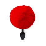 Силіконова анальна пробка М Art of Sex - Silicone Butt plug Rabbit Tail діаметр 3,5 см