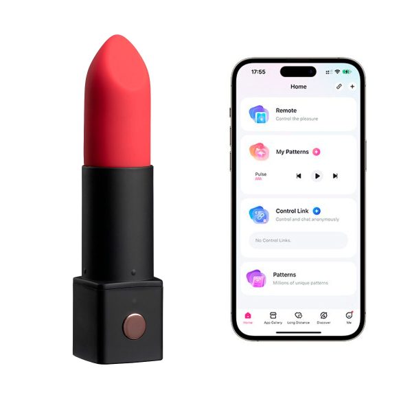 Вибратор-помада Lovense Exomoon, работает через приложение
