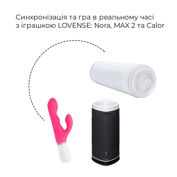 Смарт-мастурбатор с подогревом Lovense Calor, интеллектуальная регулировка интенсивности