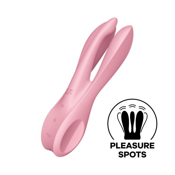 Клиторальный вибратор Satisfyer Threesome 1 с тремя гибкими пальчиками