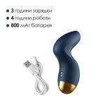 Вакуумный клиторальный стимулятор Svakom Pulse Pure Navy 5 режимов, 5 интенсивностей в каждом