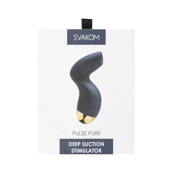 Вакуумный клиторальный стимулятор Svakom Pulse Pure Navy 5 режимов, 5 интенсивностей в каждом