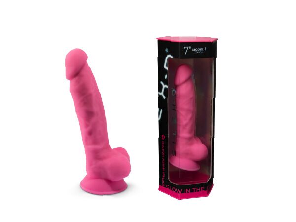 Фаллоимитатор SilexD Johnny Glow in the dark, двухслойный, силикон+Silexpan, диаметр 3,5см