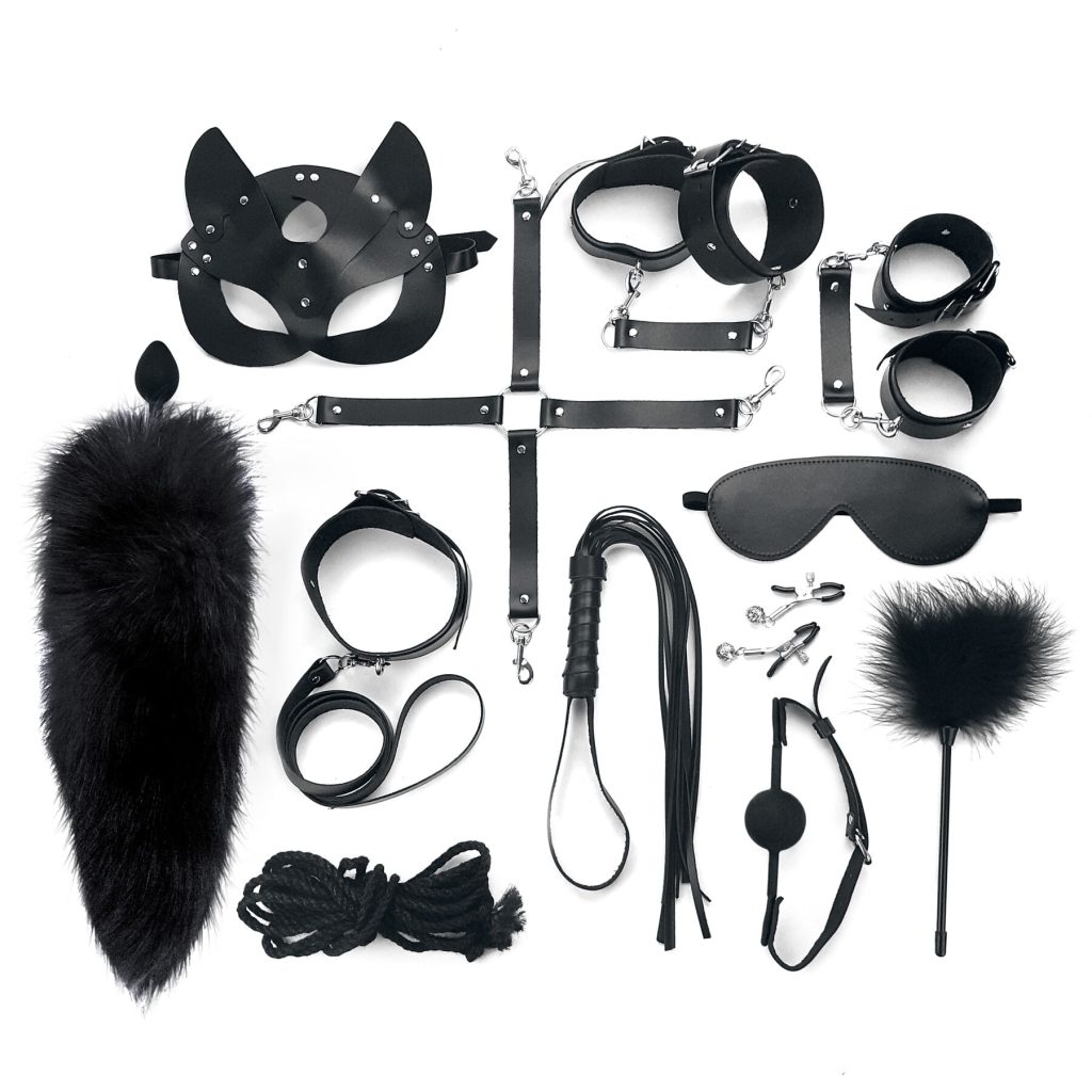 Набір BDSM Art Of Sex – Maxi BDSM Set Leather, 13 предметів, натуральна шкіра