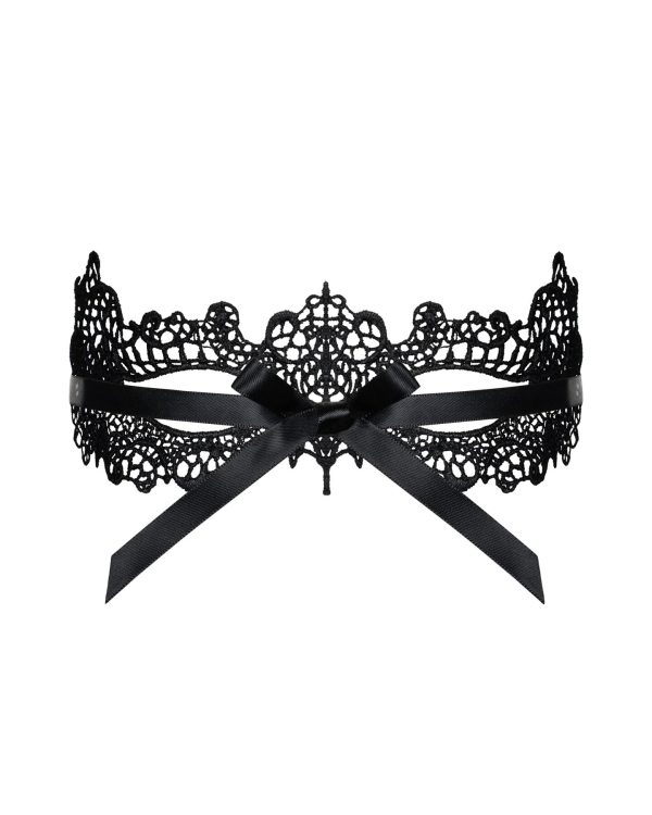 Мереживна маска Obsessive A701 mask, єдиний розмір, чорна