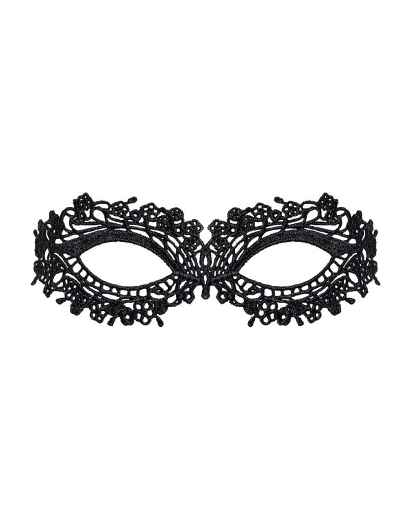 Мереживна маска Obsessive A710 mask, єдиний розмір, чорна