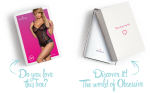 Сітчасте боді на кісточках Obsessive Amanta teddy чорне