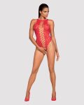 Ажурний бодістокінг із ефектом шнурівки Obsessive B120 teddy S
