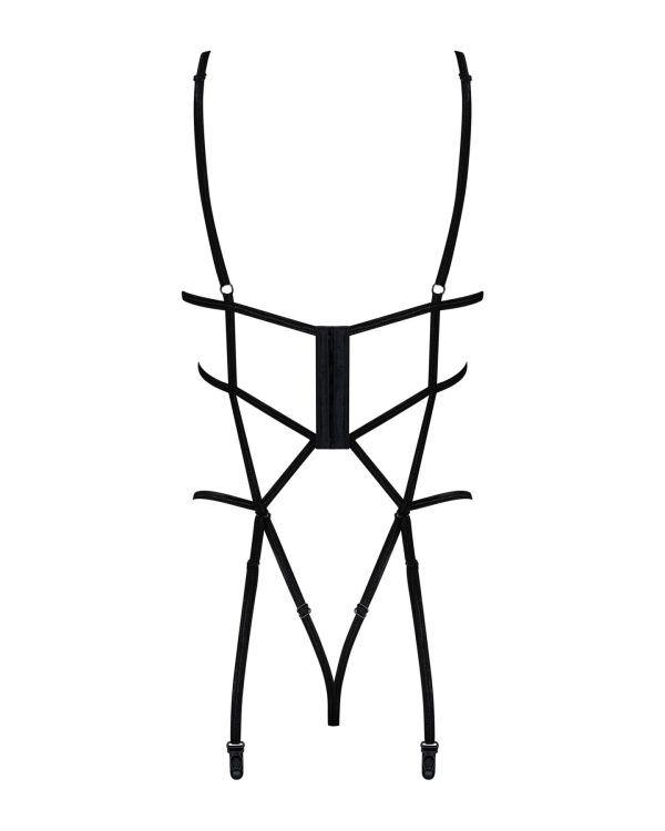 Боді зі стреп із доступом Obsessive Badossa crotchless teddy