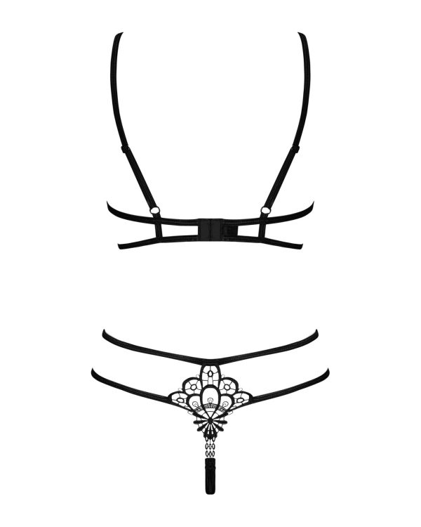 Еротичний комплект зі стреп Obsessive Badossa 2-pcs set з доступом