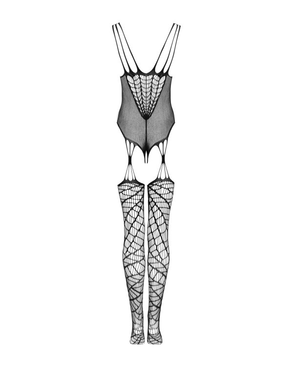 Ажурний бодістокінг під павутину Obsessive Bodystocking G325 S комбінезон