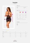 Напівпрозора сорочка з відкритими грудьми Obsessive Lacrisia chemise чорна