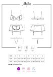 Еротичний костюм покоївки Obsessive Maidme set 5pcs бюстгальтер, пояс з фартухом, панчохи