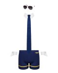 Еротичний костюм пілота Obsessive Pilotman set 2XL/3XL, боксери, манжети, комір з краваткою, окуляри