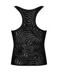 Чоловіча напівпрозора майка-борцовка з візерунком Obsessive tank top S чорна