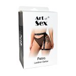 Гартер на ногу Art of Sex - Petra, натуральна шкіра, розмір XS-2XL, колір