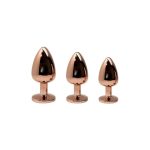 Металлическая анальная пробка Wooomy Tralalo Size диаметр 2,8 см, длина 7 см